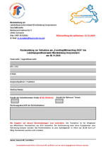 Anmeldung / Rückmeldebogen