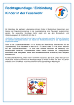 Rechtsgrundlage Kinder in der Feuerwehr